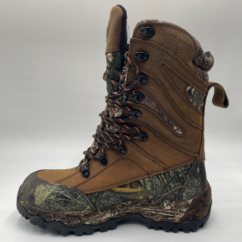Full-grain Leather Camo Hunting Boots