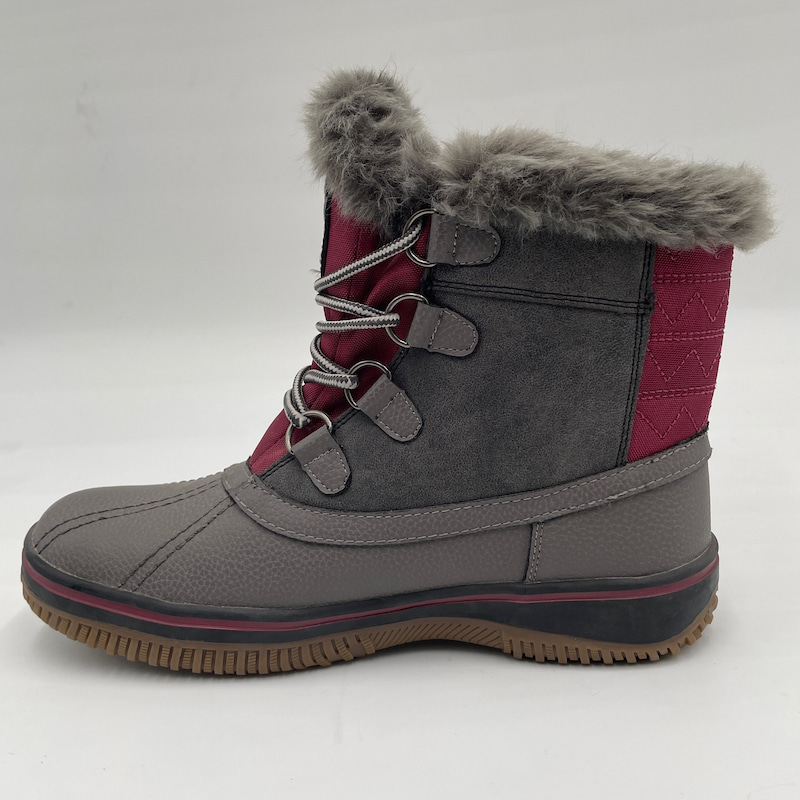 Insulated Warm Suede Winter Boots Grey