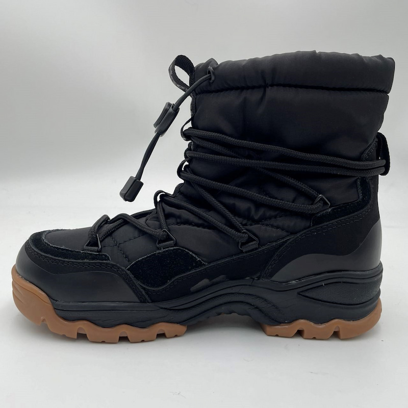 Water-resistant Insulated Warm Snow Boots Elastic-lacing