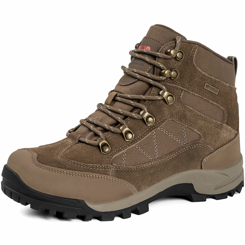 Hiking Boots Women TPR Outsole Brown