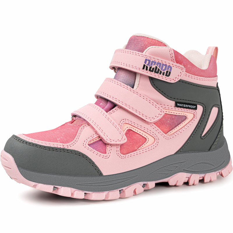 Waterproof Hook-and-Loop Hiking Boots For Children